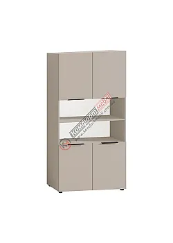 Маленька шафа Комфорт 80 см напіввідкрита Кашемір