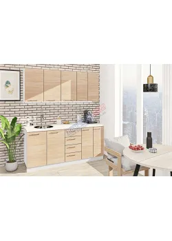 Готовая кухня Комфорт Эко 1.8 м прямая Дуб сонома