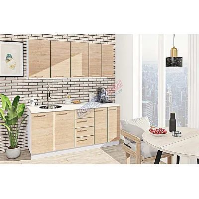 Готовая кухня Комфорт Эко 1.8 м прямая Дуб сонома-0