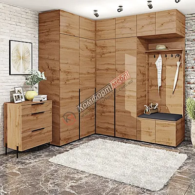 Прихожая Комфорт ВТ-4095 (2,3 х 2,4 м) Дуб золотой-0