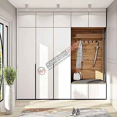 Прихожая Комфорт ВТ-4081 (2,5 м) Белая-0