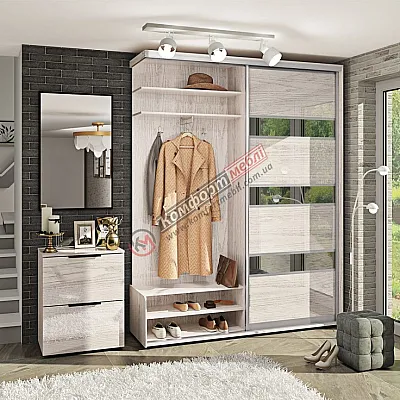 Прихожая Комфорт ВТ-4094 (2 м) Дуб беленый-0