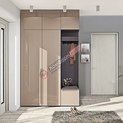 Прихожая Комфорт ВТ-4087 (1,5 м) Капучино-0
