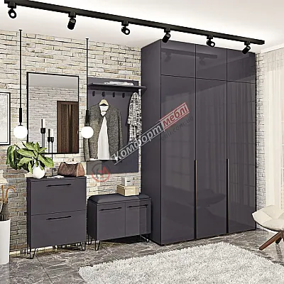 Прихожая Комфорт ВТ-4092 (2,8 м) Графит-0