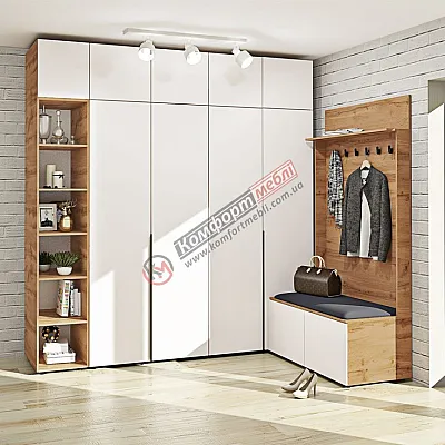 Прихожая Комфорт ВТ-4096 (2,4 х 1,5 м) Белая-0