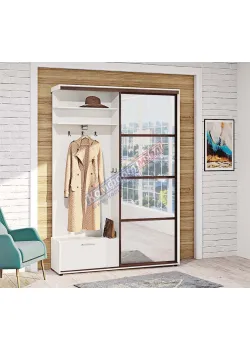 Прихожа-купе Комфорт 1,0м "ДСП" Дзеркало з 4-х частин