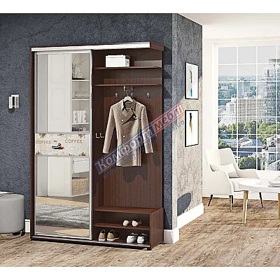 Прихожая-купе Комфорт 1,2м "ДСП" с зеркалом Модель 2-0