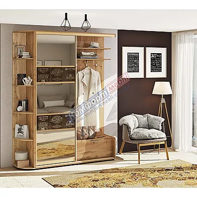 Прихожая-купе Комфорт 1,4м "ДСП" с зеркалом Модель 3-0