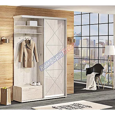 Прихожая-купе Комфорт 1,0м "ДСП" "Прованс"-0