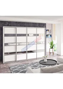 Шафа купе 280 см Комфорт "Модель 4" 4х дверна світла