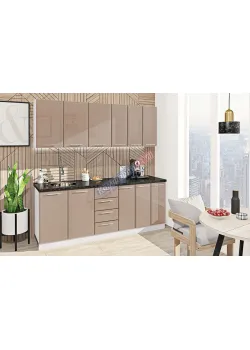 Готова кухня Комфорт Хай-тек 2,1 метра Медовий