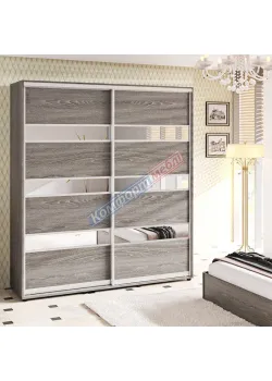Шафа купе 1,1 метра Комфорт "Модель 4" дводверна дуб трюфель