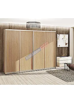Шафа купе 3.6 м Комфорт "ДСП" 4х дверна колір дуб сонома