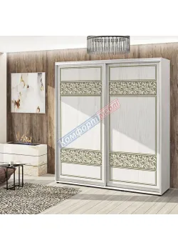 Шафа купе 1,1 метра Комфорт "Валенсія" глянець дводверна біла