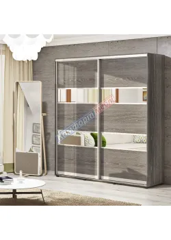 Шафа-купе 1,5 метра Комфорт "Модель 3" двохдверна дуб трюфель