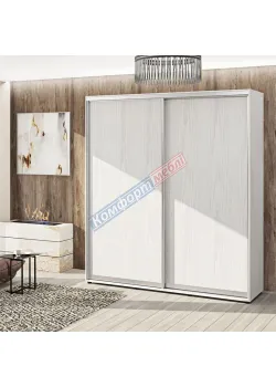 Шафа купе 1.0 метра Комфорт "ДСП" 2 дверна дуб білений