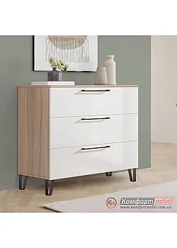 Комод для вещей Комфорт Флекс 1 м ДСП фасад Белый в детскую