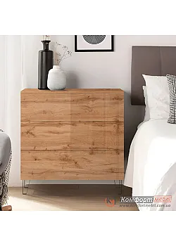 Комод пенал Комфорт Флекс 0 8 м с ДСП фасадами Дуб аппалачи в спальню