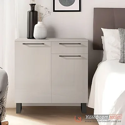 Тумба для одягу Комфорт Flex 80 см з ДСП фасадами Кашемір в прихожу-0