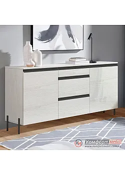 Тумба-пенал Комфорт Flex 150 см ДСП фасад Дуб беленый в прихожую