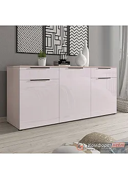 Большой комод Комфорт Flex 1.5 м МДФ фасад Бархат бежевый для косметики