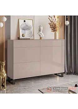 Комод без ручек Комфорт Flex 1200 мм ДСП фасад Тоффи для белья