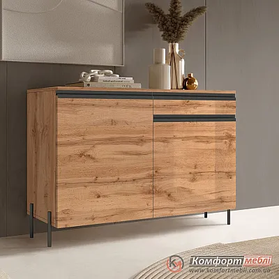 Комод мінімалізм Комфорт Flex 1.2 м з ДСП Дуб аппалачі в коридор-0