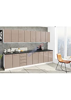 Готова кухня Комфорт Хай-тек 3,2 м Медовий