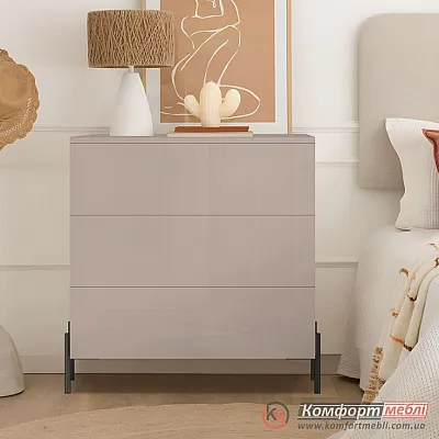 Комод без ручок Комфорт Flex 1 метр ДСП фасад Тоффі в спальню-0