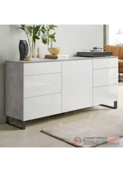 Комод без ручек Комфорт Flex 1,5 м с ДСП фасадами Белый в спальню