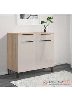 Комод на ножках Комфорт Флекс 0 8 м с ДСП фасадами Кашемир для обуви