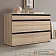 Тумба з шухлядами Комфорт Флекс 1 м ДСП фасад Дуб сонома в спальню-4-thumb