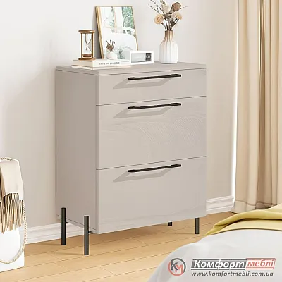 Тумба з шухлядами Комфорт Flex 0.5 метра ДСП фасад Кашемір в спальню-0