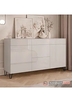 Комод-тумба Комфорт Flex 1,5 м с ДСП фасадами Кашемир для косметики