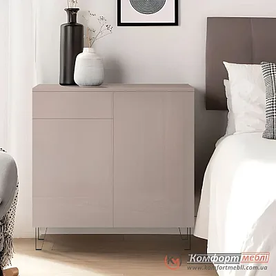Сучасний комод Комфорт Флекс 0 8 м з ДСП фасадами Тоффі в спальню-0