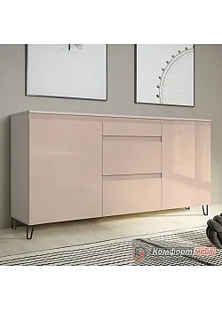 Комод с дверцей Комфорт Флекс 1500 мм крашеный МДФ Капучино в детскую