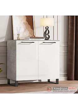 Модульный комод Комфорт Флекс 0.8 м с ДСП фасадами Белый для обуви