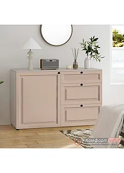 Комод классический Комфорт Флекс 1 м крашеный МДФ Капучино в детскую