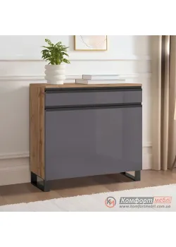 Комод-тумба Комфорт Флекс 0.8м с ДСП фасадами Графит для обуви