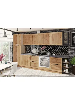 Готова кухня Комфорт Престиж 3.3 метра Дуб золотий