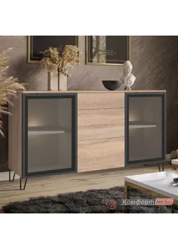Офисная тумба Комфорт Флекс 1.5 м ДСП фасад Дуб сонома в гостиную