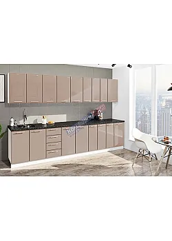 Готова кухня Комфорт Хай-тек 3,3 м Медовий