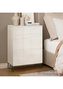 Комод на ножках Комфорт Flex 0,5м ДСП фасад Дуб беленый в спальню