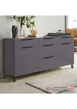 Комод для вещей Комфорт Flex 1.5 метра ДСП фасад Графит в прихожую