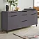 Комод для речей Комфорт Flex 1.5 метра ДСП фасад Графіт в передпокій-4-thumb