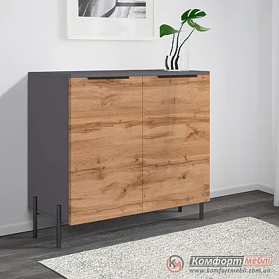 Комод-тумба Комфорт Флекс 800 мм ДСП фасад Дуб золотий в вітальню-0
