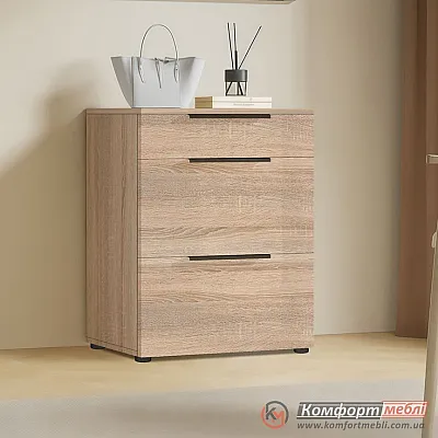 Комод-органайзер Комфорт Флекс 0 6 м з ДСП фасадами Дуб сонома в коридор-0