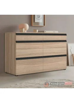 Комод со склада Комфорт Flex 1200 мм с ДСП фасадами Дуб сонома в детскую