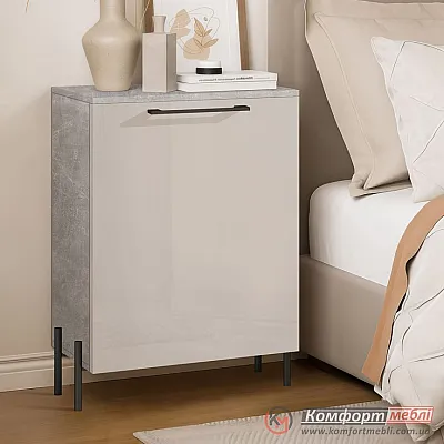 Тумба для речей Комфорт Флекс 0.6 м з ДСП фасадами Кашемір в вітальню-0