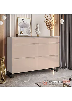 Комод на заказ Комфорт Флекс 100 см из МДФ Капучино для игрушек